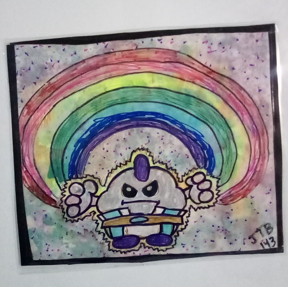 🎨Mario RPG Mallow Watercolor Painting Art🖼